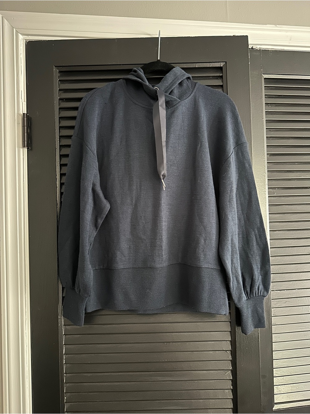 Women's Navy Hooded Sweatshirt